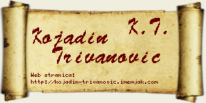 Kojadin Trivanović vizit kartica